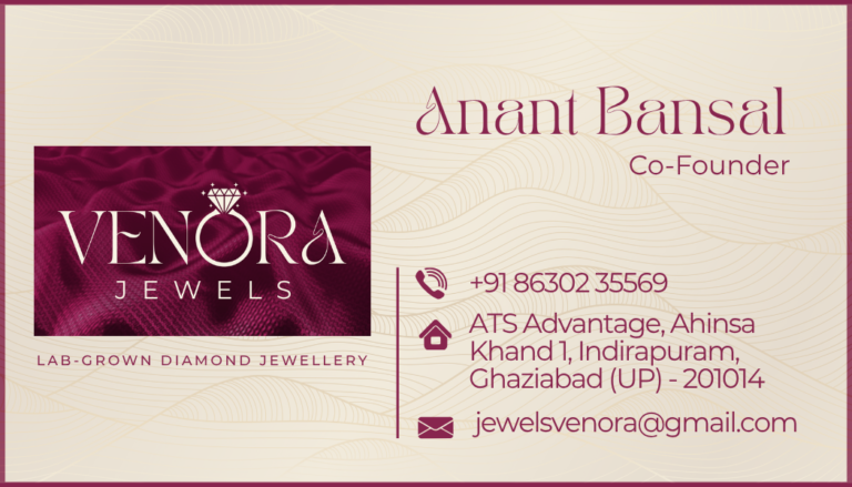 Venora Jewels Business Card